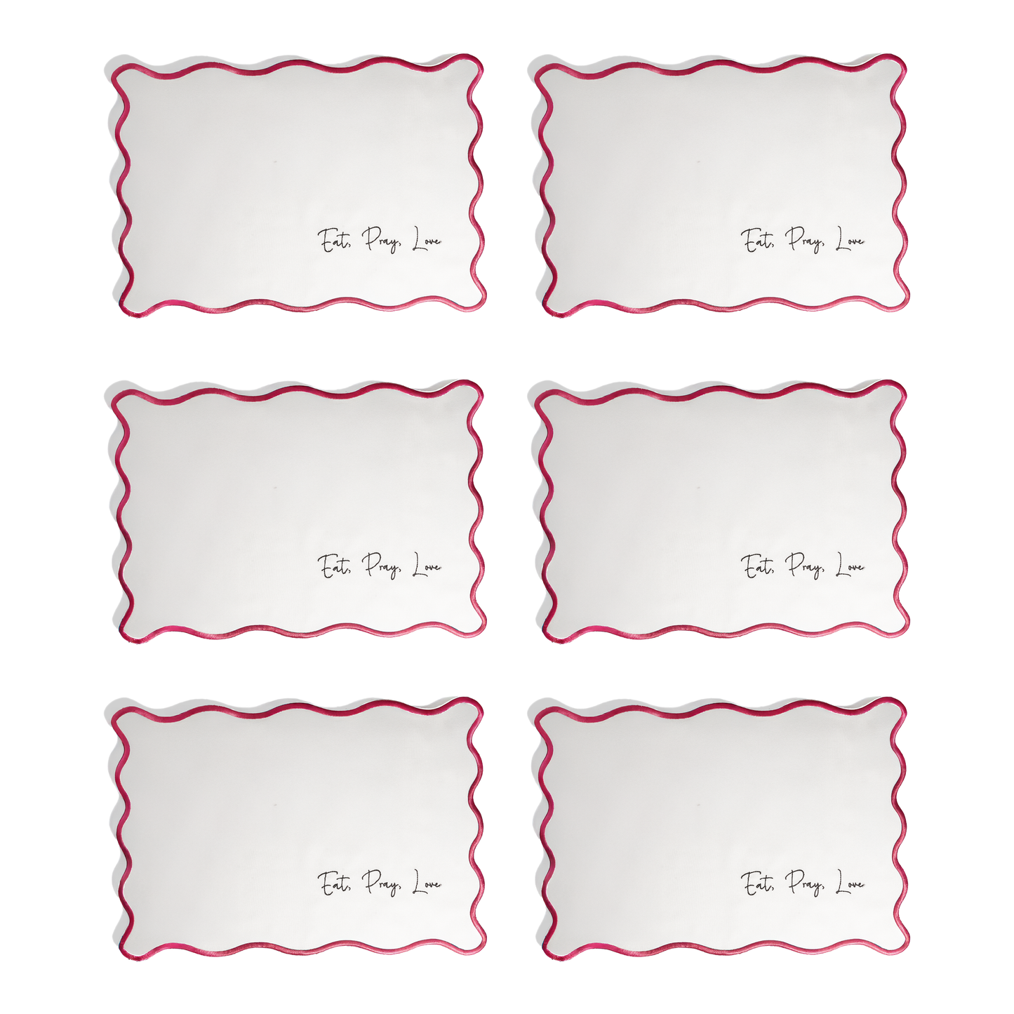 Pink Patience Placemats (of 6) (Copy) Kinsuki