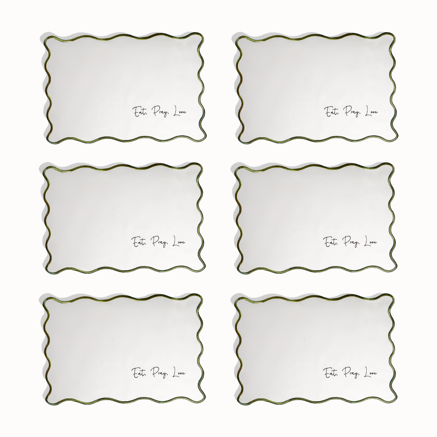 Green Patience Placemats (of 6) Kinsuki