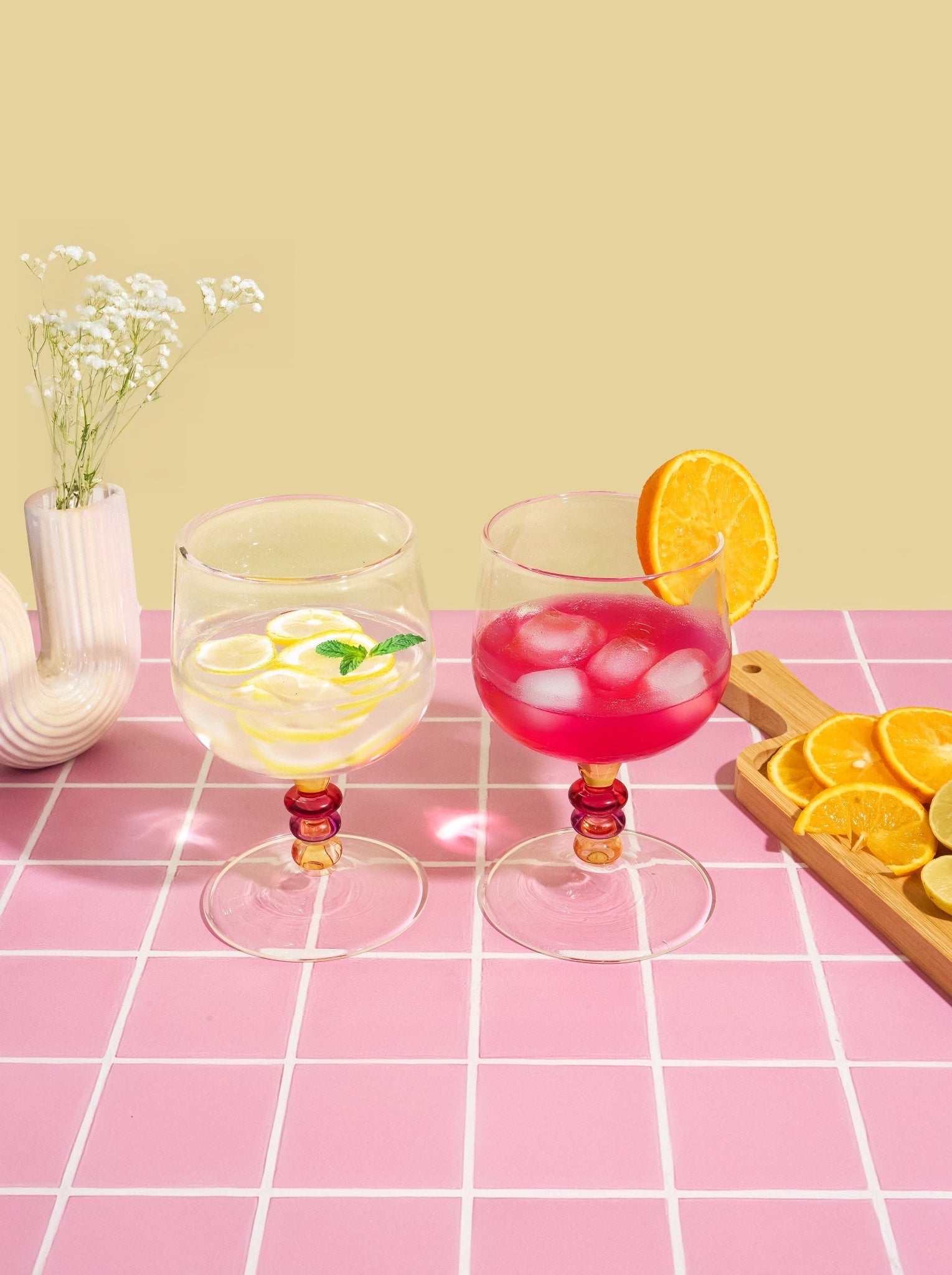 bubble stem wine glasses Bubble Stem Set of 4